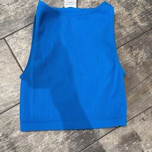 Cotton On Blue Ribbed Tank Top